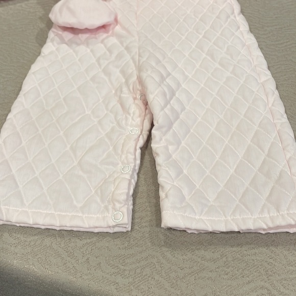 Vintage! Pink 3 piece overall, shirt & doll baby set, baby 9-12 months - Picture 11 of 12